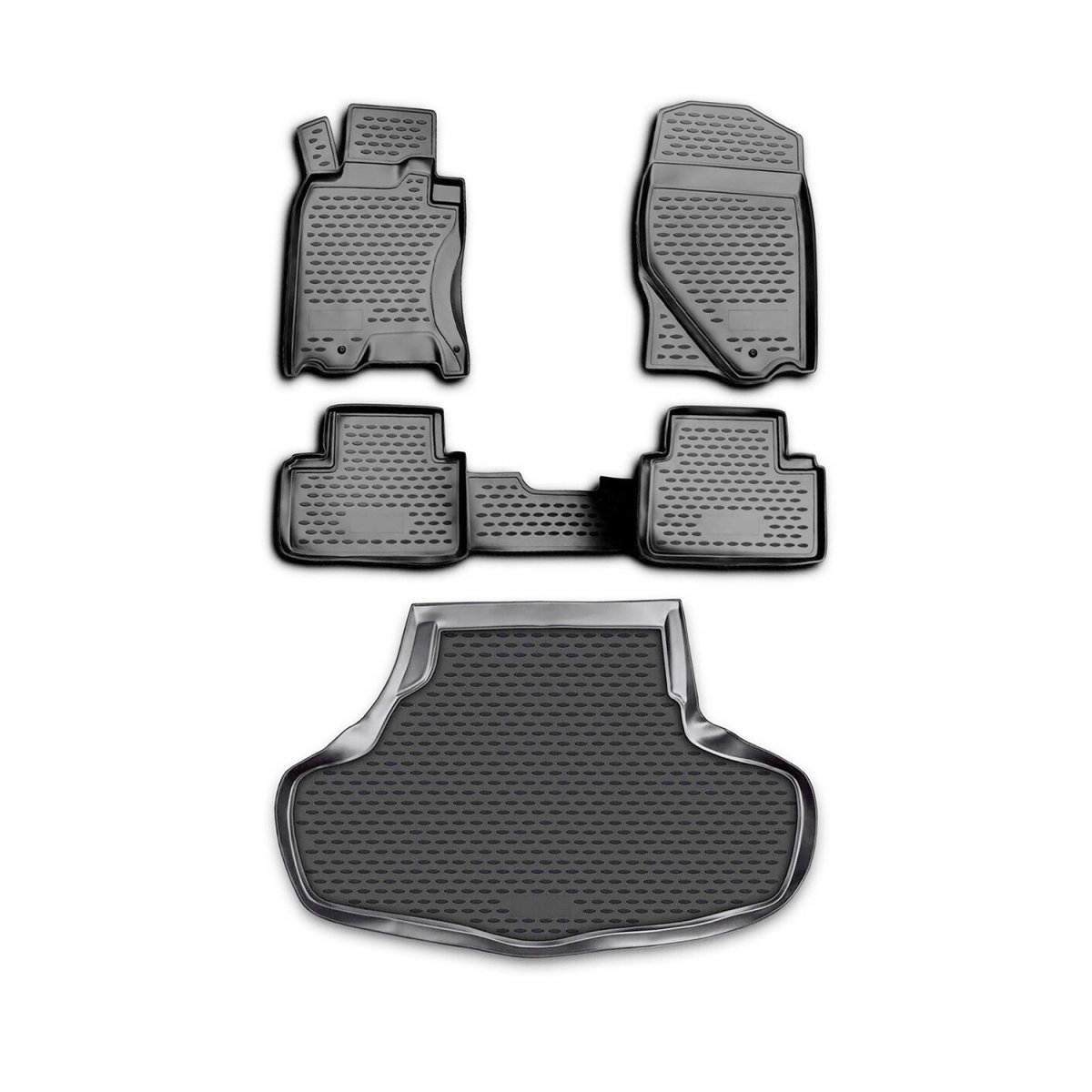 Infiniti G37X 3D Floor-Trunk Mats - Omac - Kit - Black - '09-'13